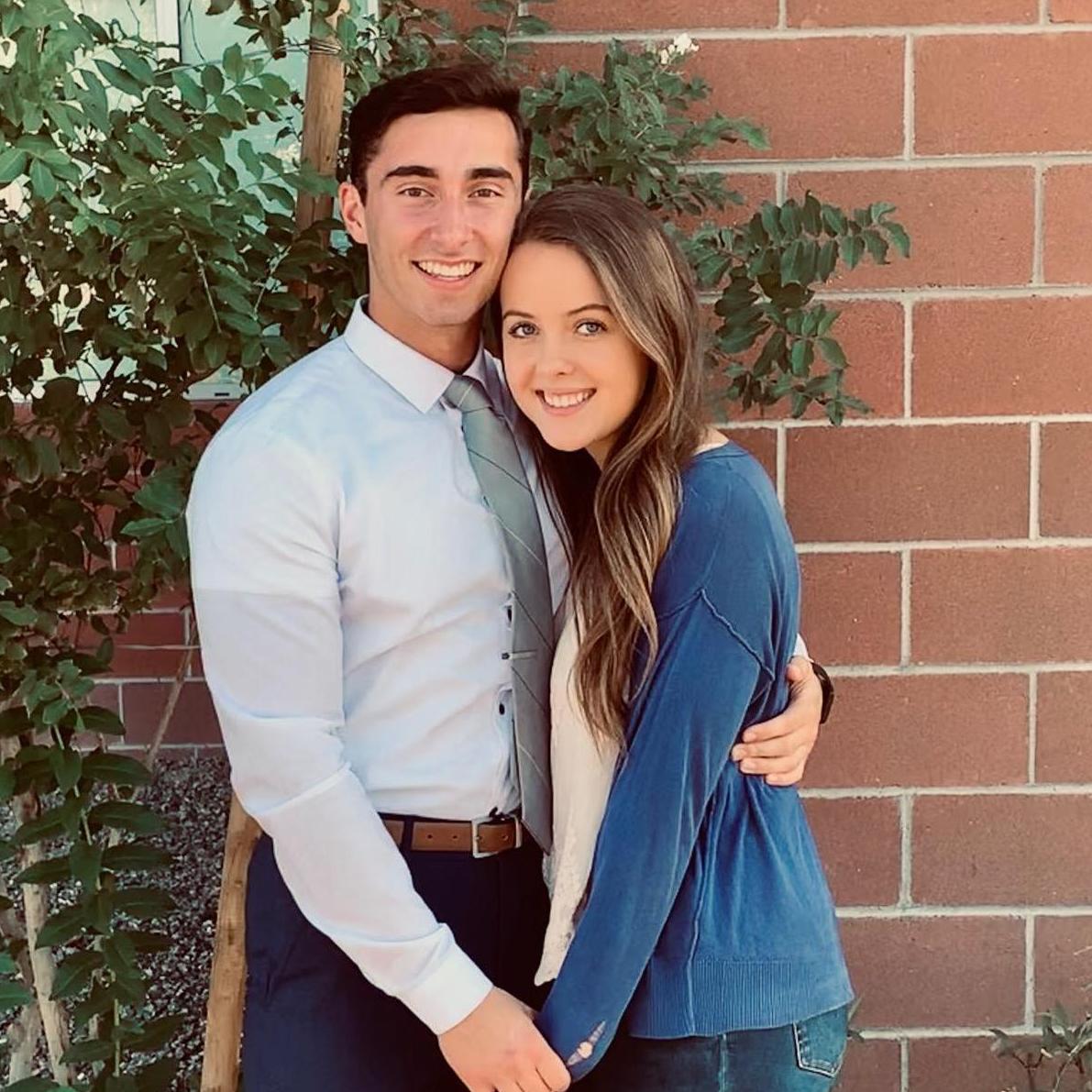 When Sam was Student Body President, he would always have to walk around campus going to meetings in these fancy outfits... while Lexi walked around with holes in her sweater
