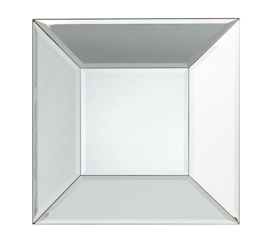 Bevel Square Mirror, 19"
