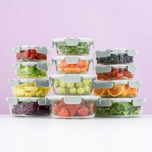 JoyJolt JoyFul 24-Piece Food Storage Container Set with Lid