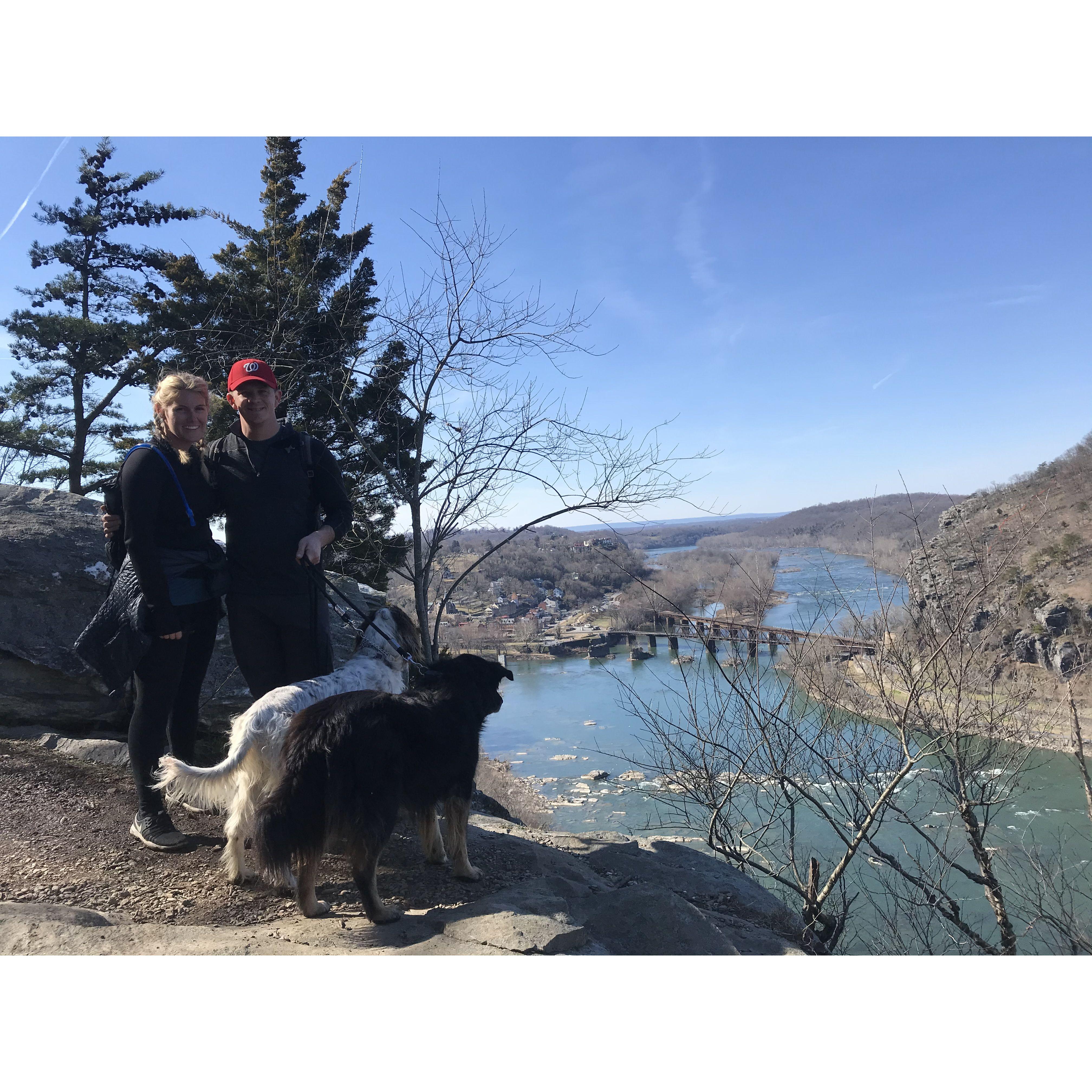 Hiking at Harpers Ferry WV