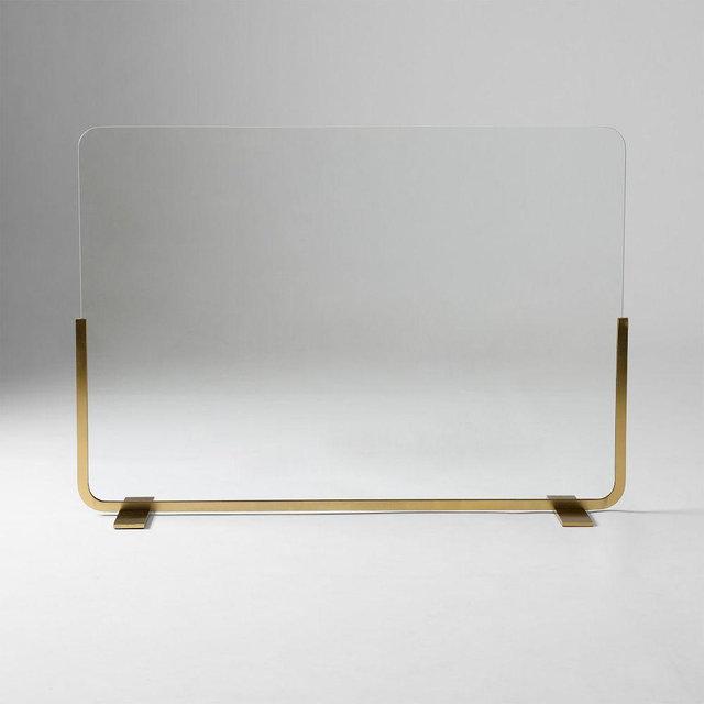 Willow Fireplace Screen, Antique Brass, 50x35