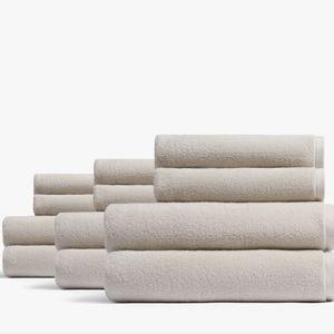 6+6 Organic Plush Bath Bundle - Bone