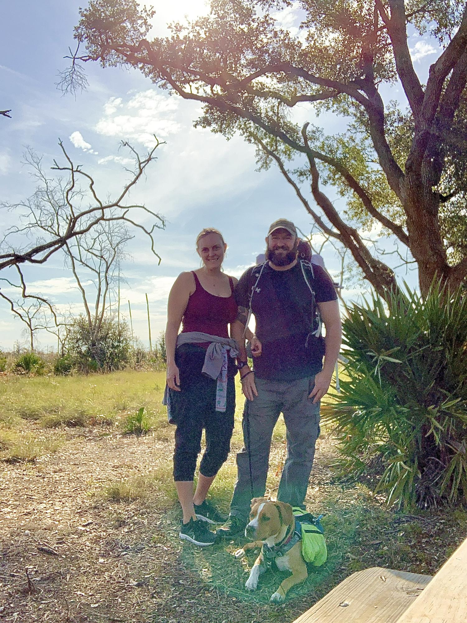 Our first hiking trip together December 2020.