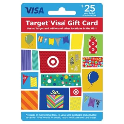 Visa Gift Card - $25 + $4 Fee