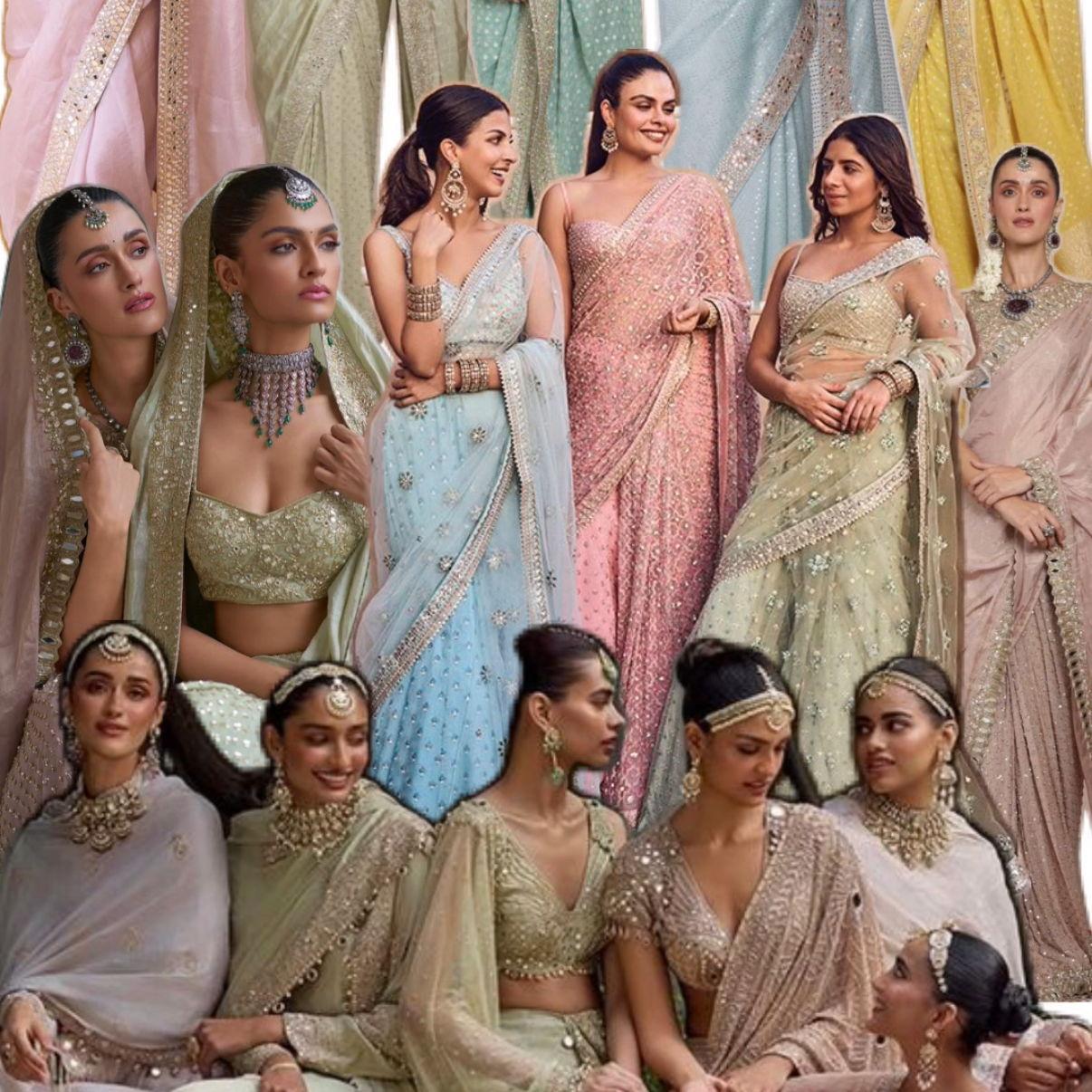 Friday: Indian Wedding Ceremony (Pastel colors)