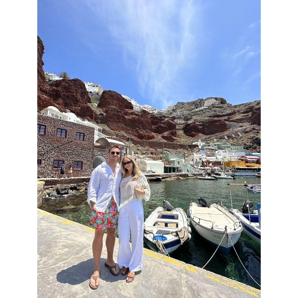 Family trip to Greece. In this photo, we were in Santorini