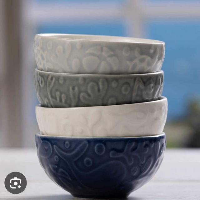 Mason Cash Nautical Set of 4 Prep Bowls, Grey