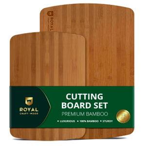 ROYAL CRAFT WOOD Bamboo Cutting Boards - 2 piece set