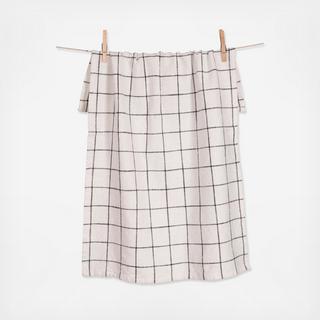 Lyon Grid Tea Towel, Set of 2