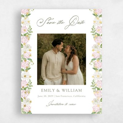 Pink Wedding Save the Date - Speranza Photo Foil