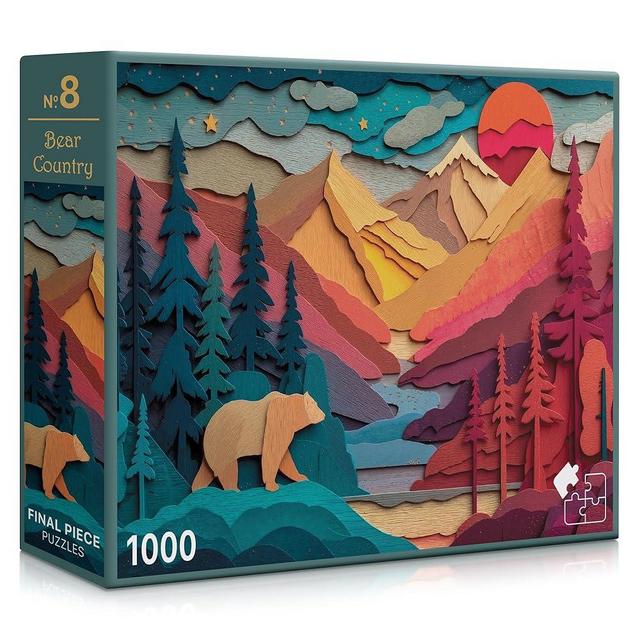 Bear Country (#8) – 1000 Piece Jigsaw Puzzle for Adults | Premium European Blue Board | Satin Low-Glare Finish | Ribbon Cut | Bonus Poster | Display-Worthy Box | Printed in USA | Final Piece Puzzles