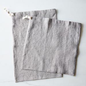Linen Bread Bags (Rectangular, Set of 2)