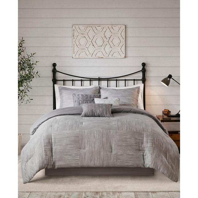 Madison Park Walter Queen 7-Pc. Printed Seersucker Comforter Set