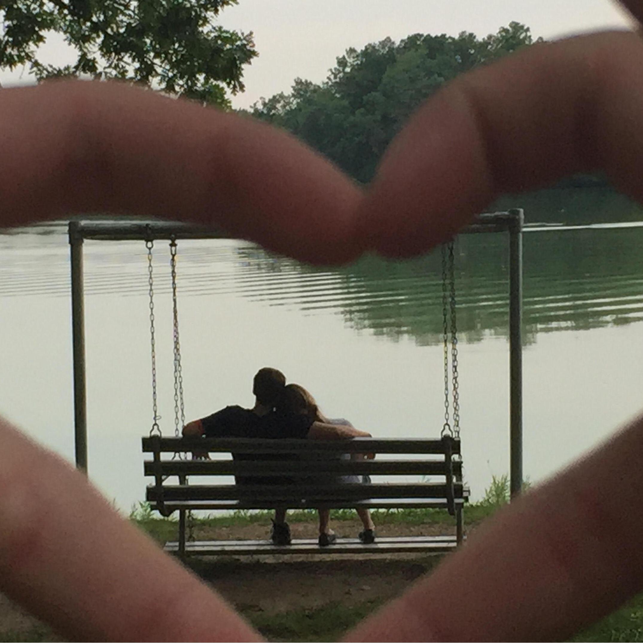 We put together a puzzle of this picture on our first valentine's day, and now it hangs on our wall.