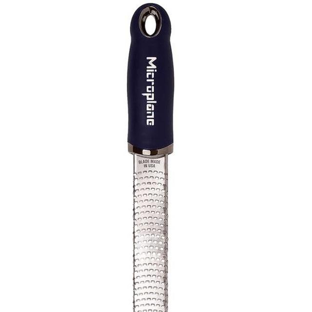 Microplane Premium Citrus Zester and Parmesan Grater (Dark Blue) - Blade Made in the USA