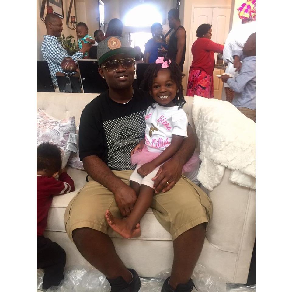CC's Christening with her Uncle Mo aka God Father
