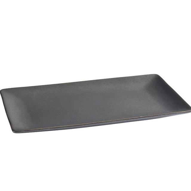 Mason Stoneware Rectangular Serving Platter, Large - Charcoal