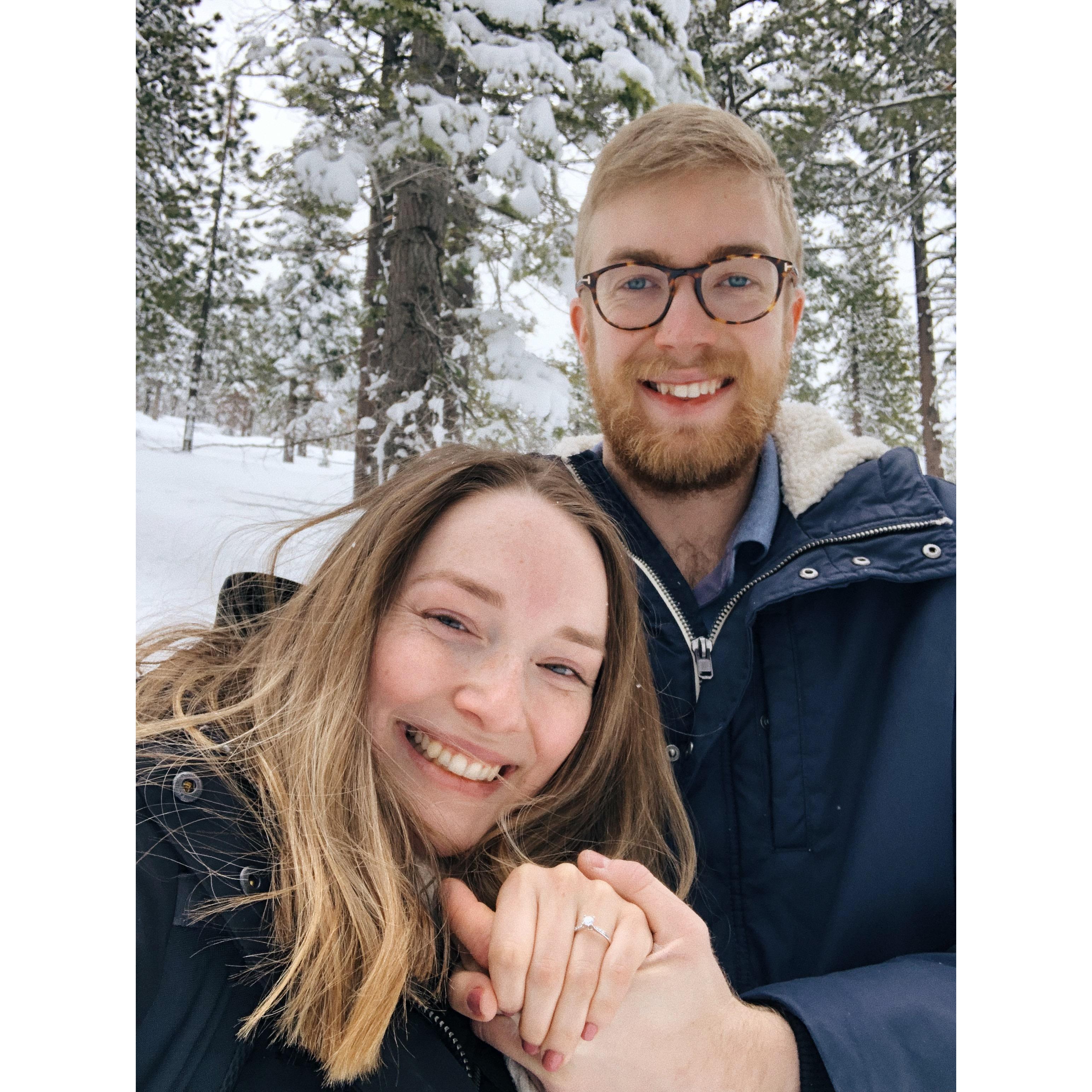 March 7th, 2019 Cameron proposed to me at Lake Tahoe! Just a few days before our SEVEN year anniversary! Teehehhe