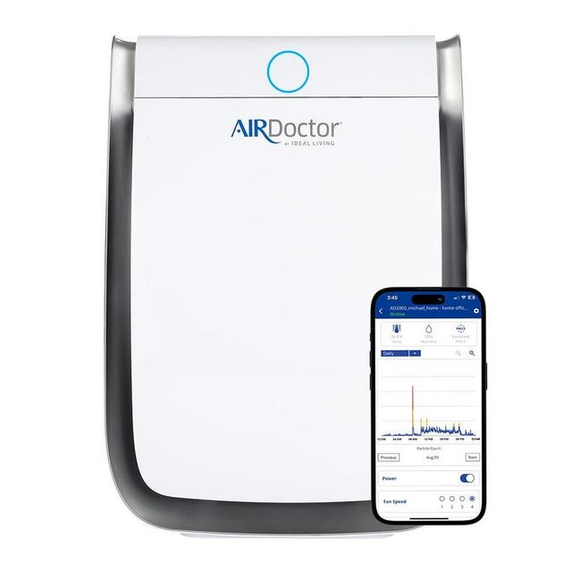 AIRDOCTOR AD3500i WiFi Connected Air Purifier for Home and Large Rooms Circulates 638 sq. ft. 4x/hour | UltraHEPA, Carbon, VOC Filters and Air Quality Sensor. Captures Particles 100x Smaller Than HEPA