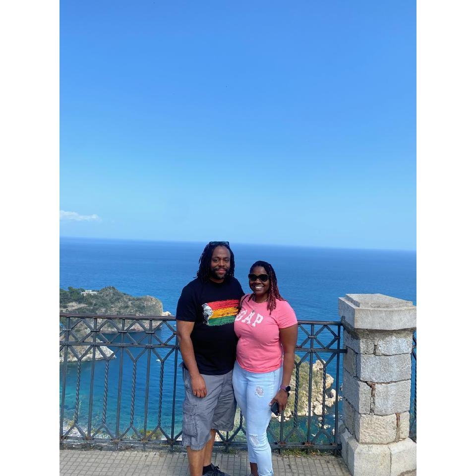 Tiffany and Jullian in Taoramino, Sicily