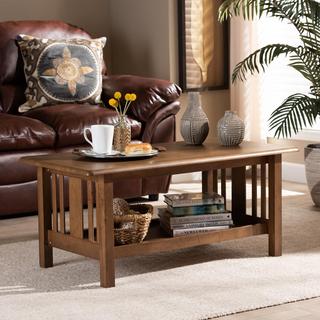 Rylie Mission Style Rectangular Coffee Table