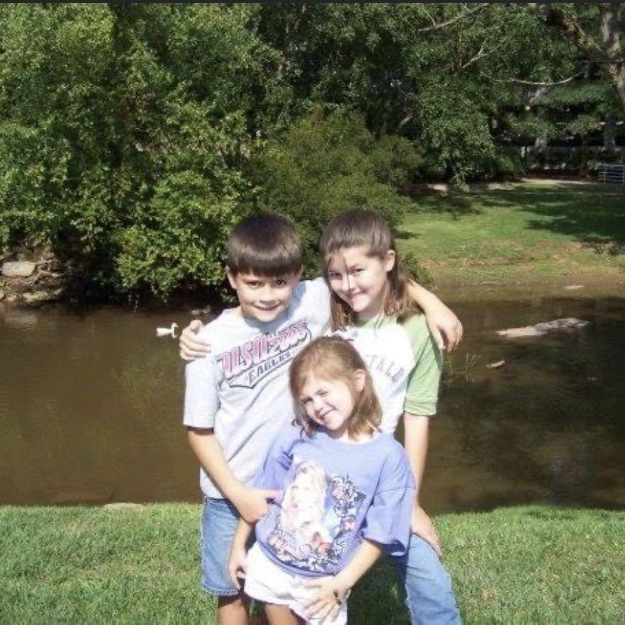 Kaitlyn, Jacob, and Emily at Falls Park