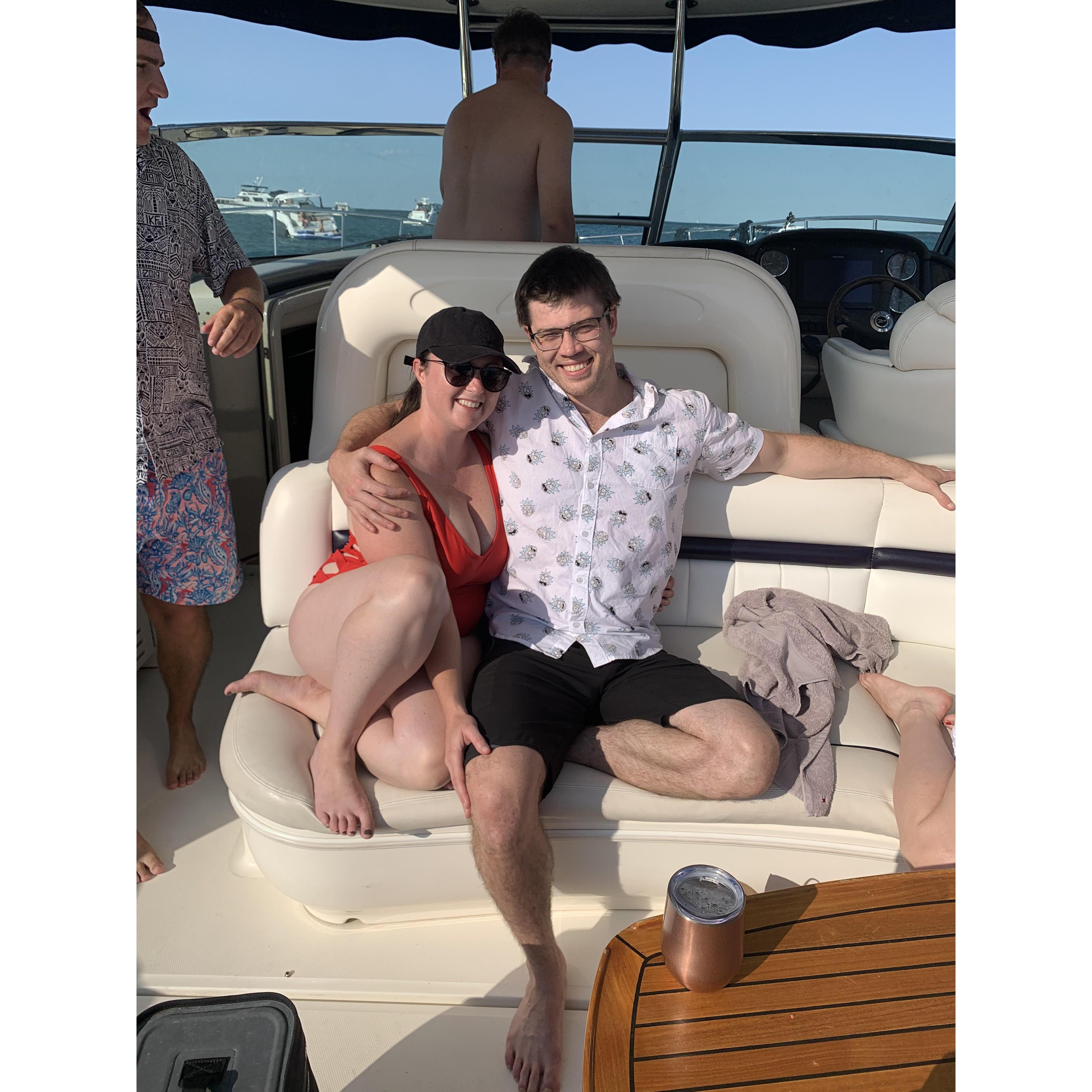 Celebrating Alex's birthday at the Playpen on the RJ Reliance boat