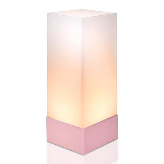 MAMILO Enlighten Kosher Lamp for Shabbos & Yom Tov, Shabbat Permissible Led Light (Pink-Mauve Base)