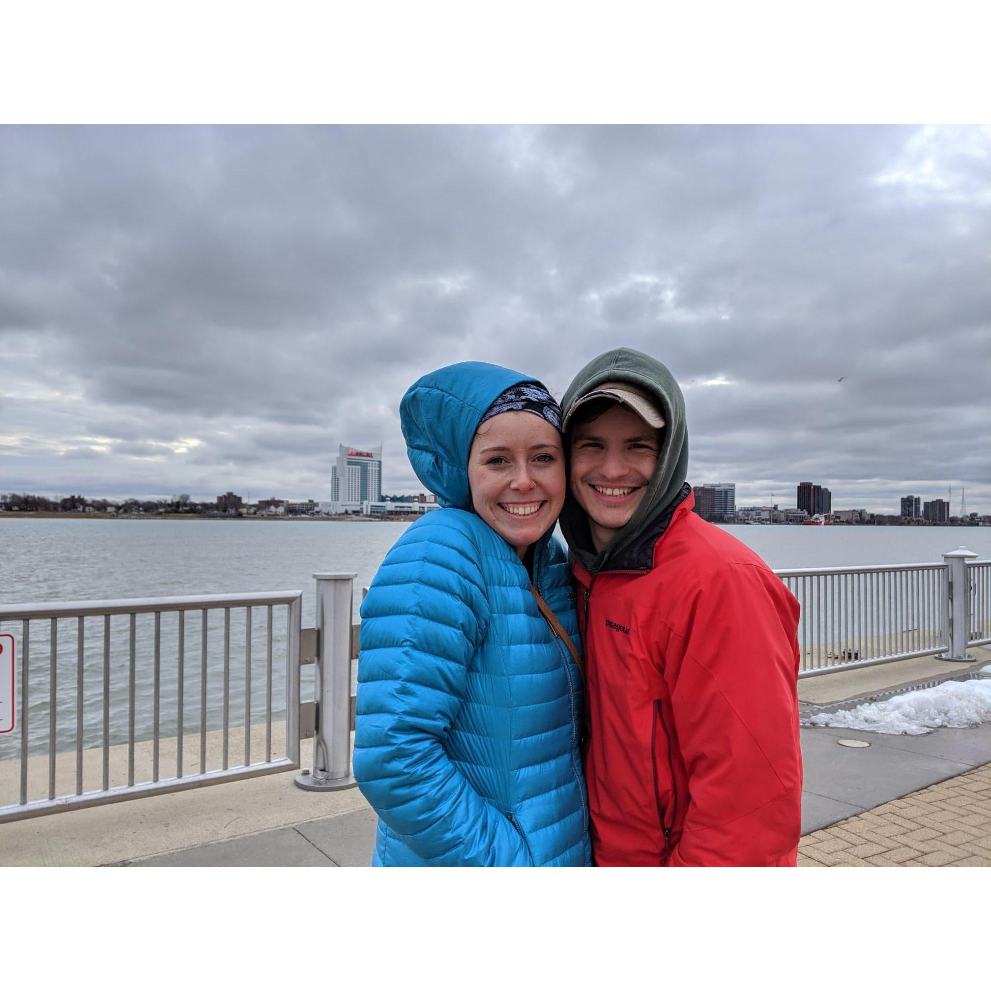 February 2020 - Michigan Trip. The Hansens showed Mikayla the places special to them, Tay's childhood home, and introduced her to all their amazing friends. The trip ended with ice climbing in the UP.