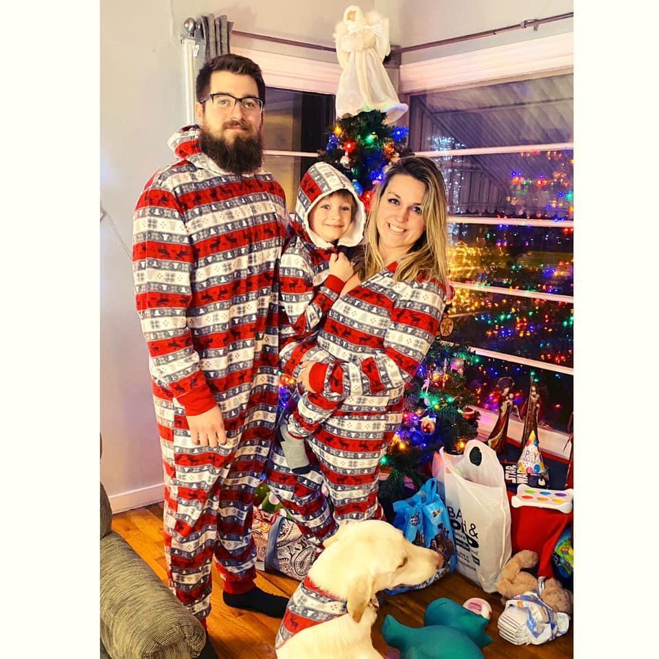 That time we got matching Christmas Jammies!