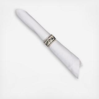 Etched Vine Napkin Ring, Set of 8