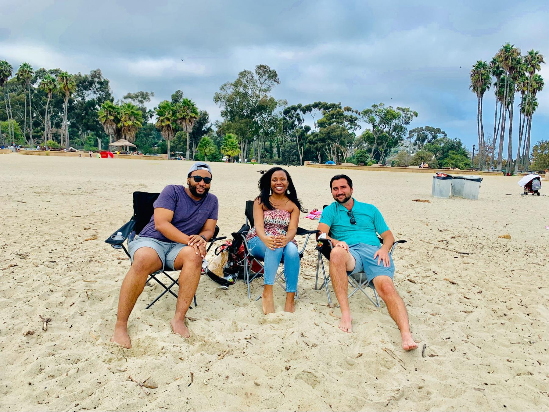 Dana's Birthday with her brother Alex and Brian at Doheny Beach (Dana Point, CA)