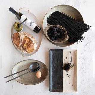 Hand-Forged Metal Salad Servers