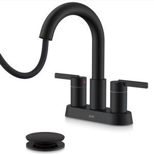 Bathroom Faucet with Pull Out Sprayer