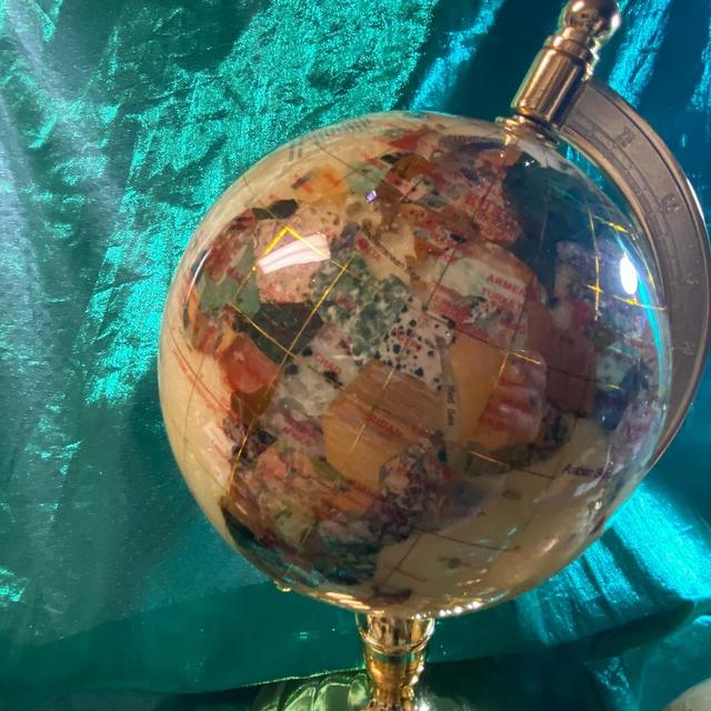 Gemstone Globe with Stand *Copper