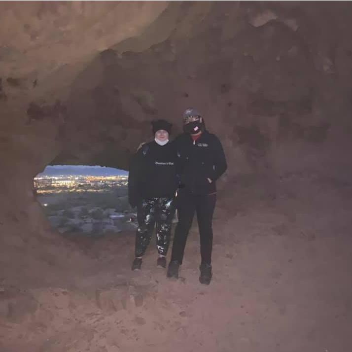 Hole-in-the-Rock, 2020. A very cold engagement on Christmas morning!