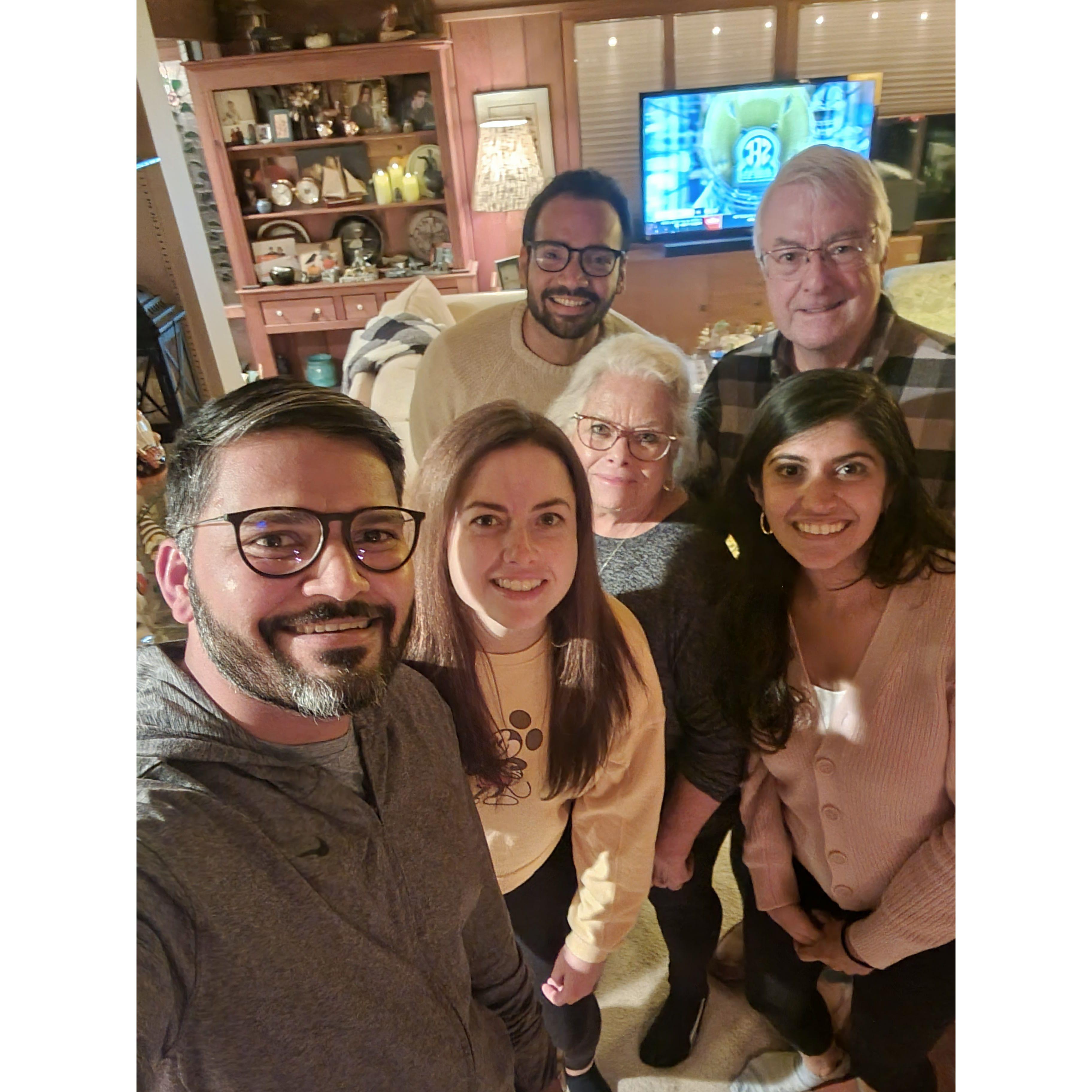 First Thanksgiving together with Erinn's family and Ashish's friends.