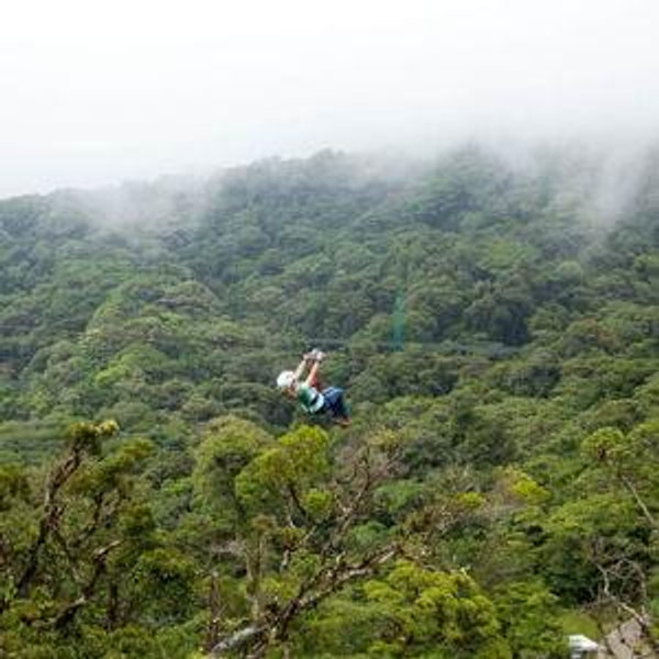 Ziplining for 2 in Costa Rica's Cloudforest