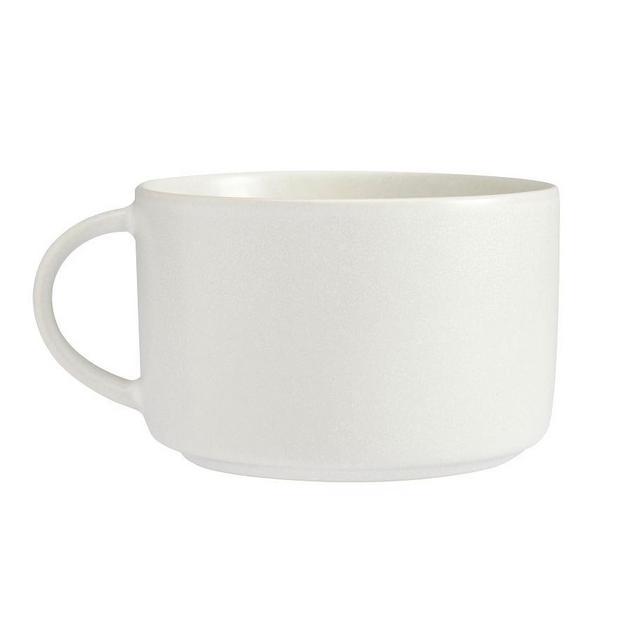 Mason Stoneware Oversized Latte Mugs, Set of 4 - Ivory