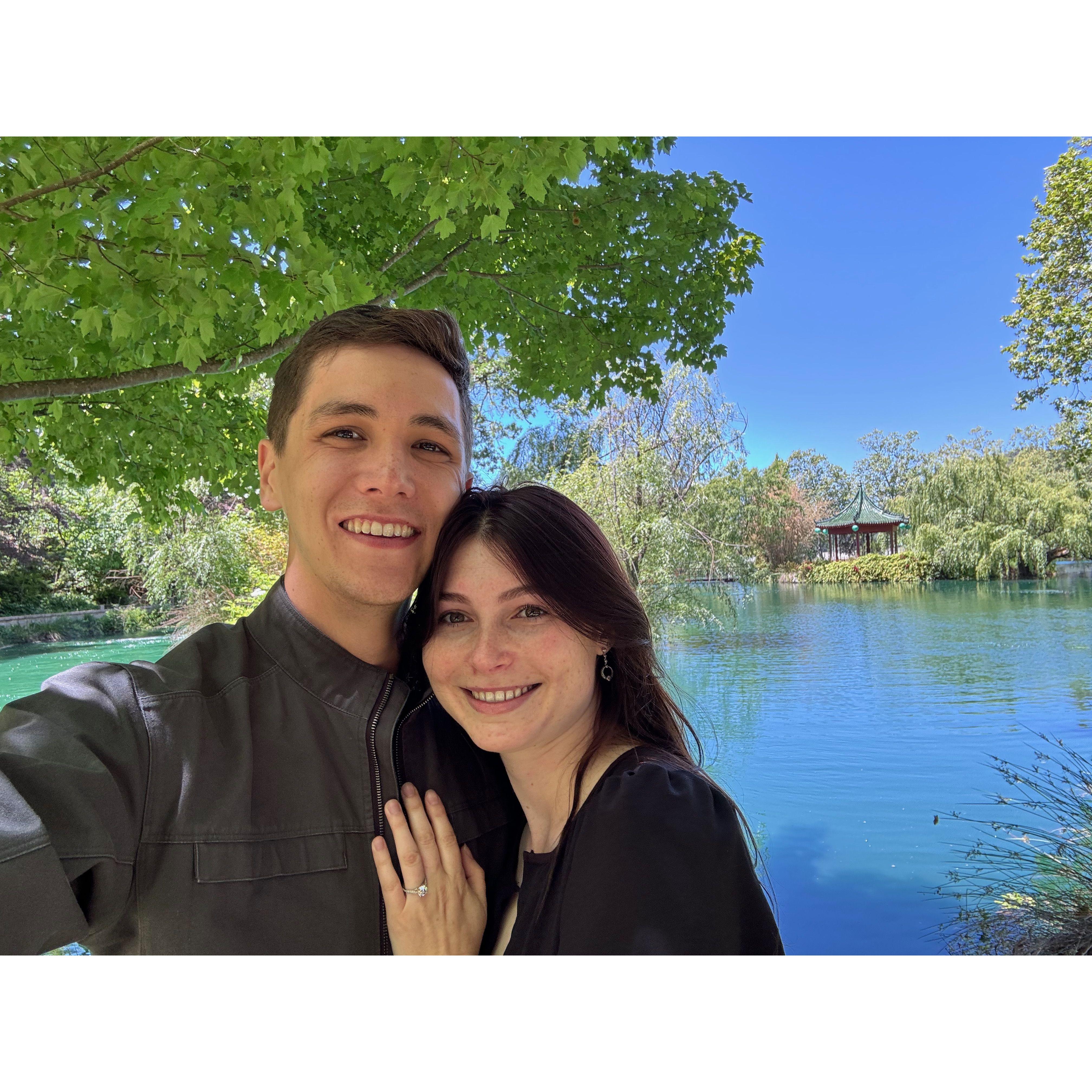 Moments after the big question