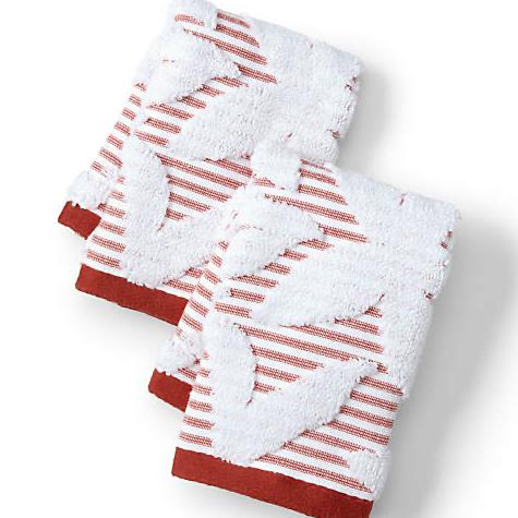 Washcloth Set - Red Floral