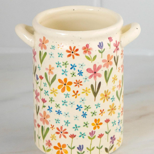 Utensil Crock - Daisies