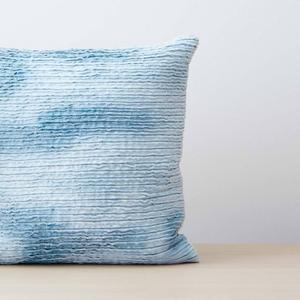 hand dyed sky phyllo pillow