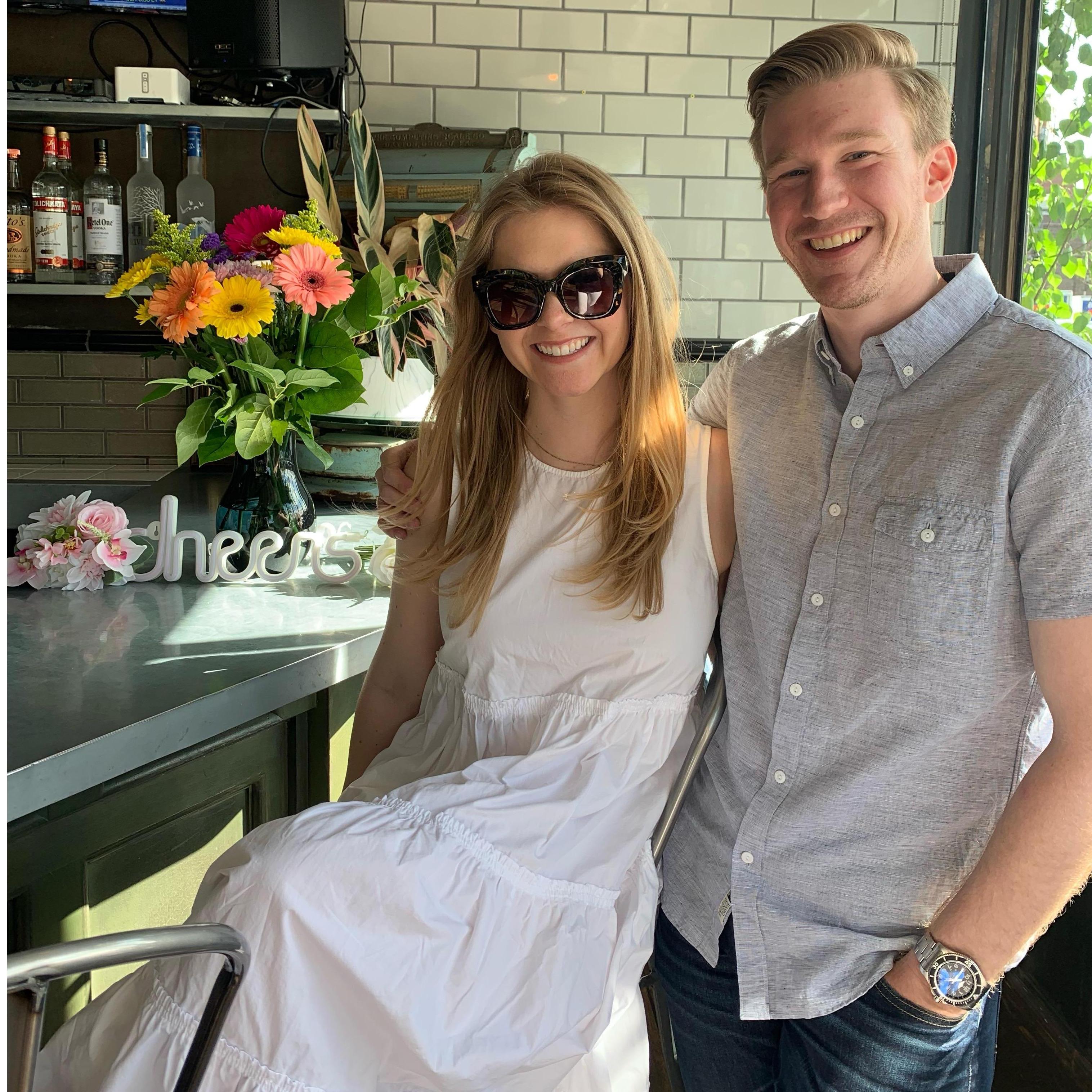 Cheers-ing to our engagement