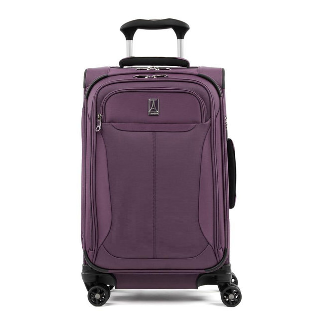 Travelpro Tourlite Softside 21" Expandable Luggage with 4 Spinner Wheels, Lightweight Suitcase, Carry-On, Deep Purple