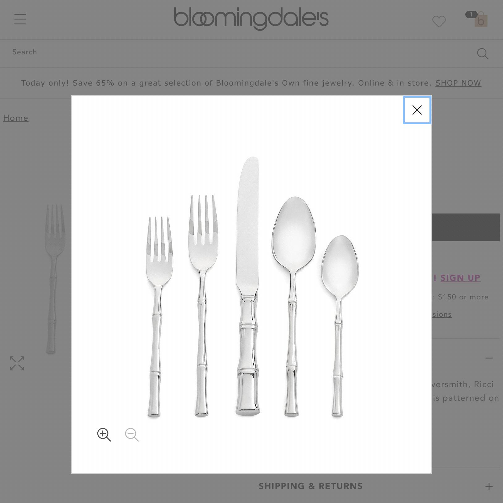 Bamboo 5 piece place setting
