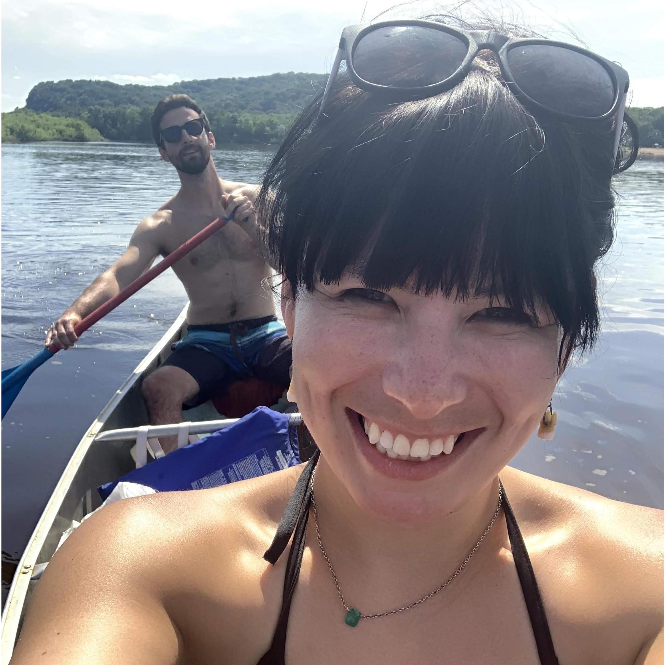 Canoe camping