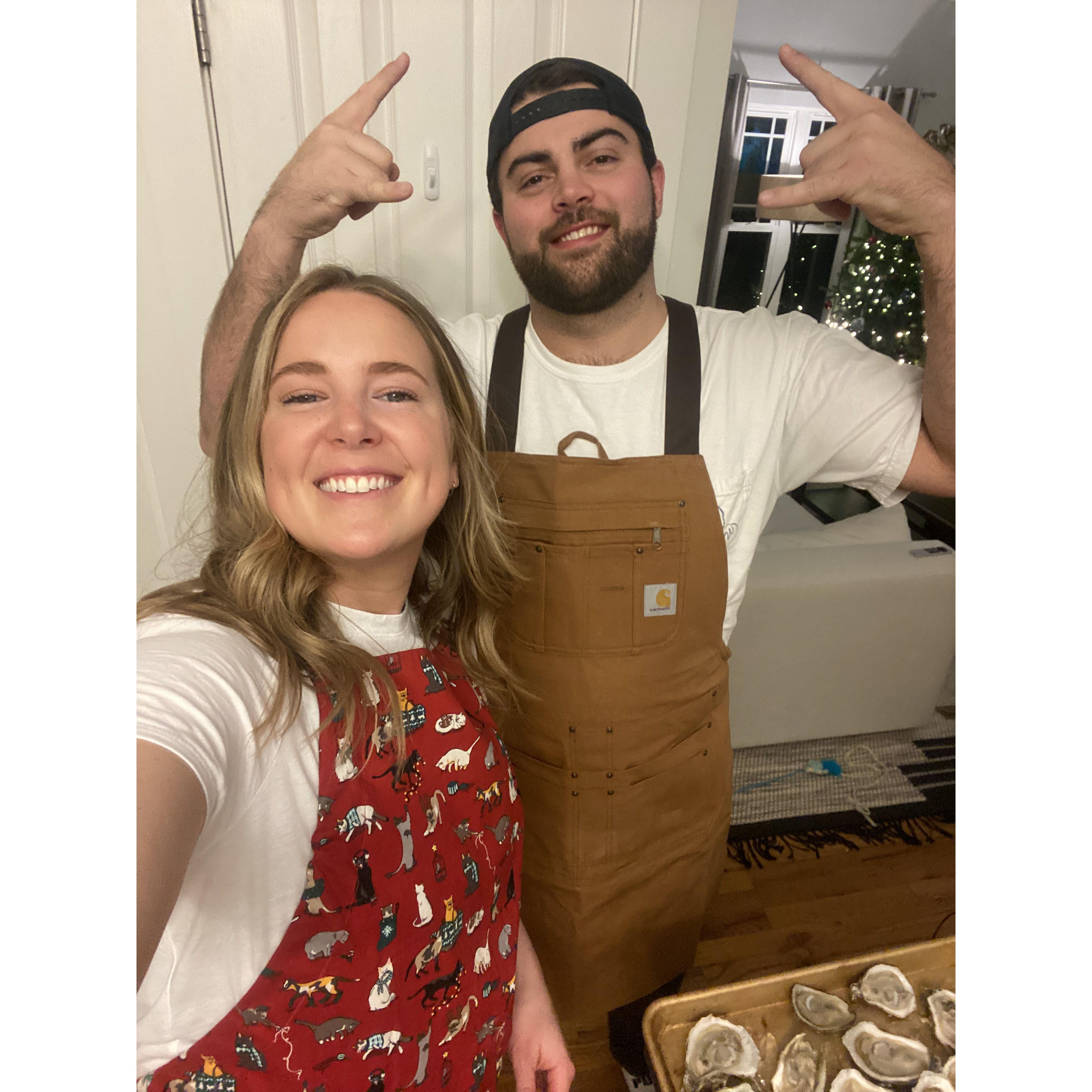 Cheffing it up in the kitchen