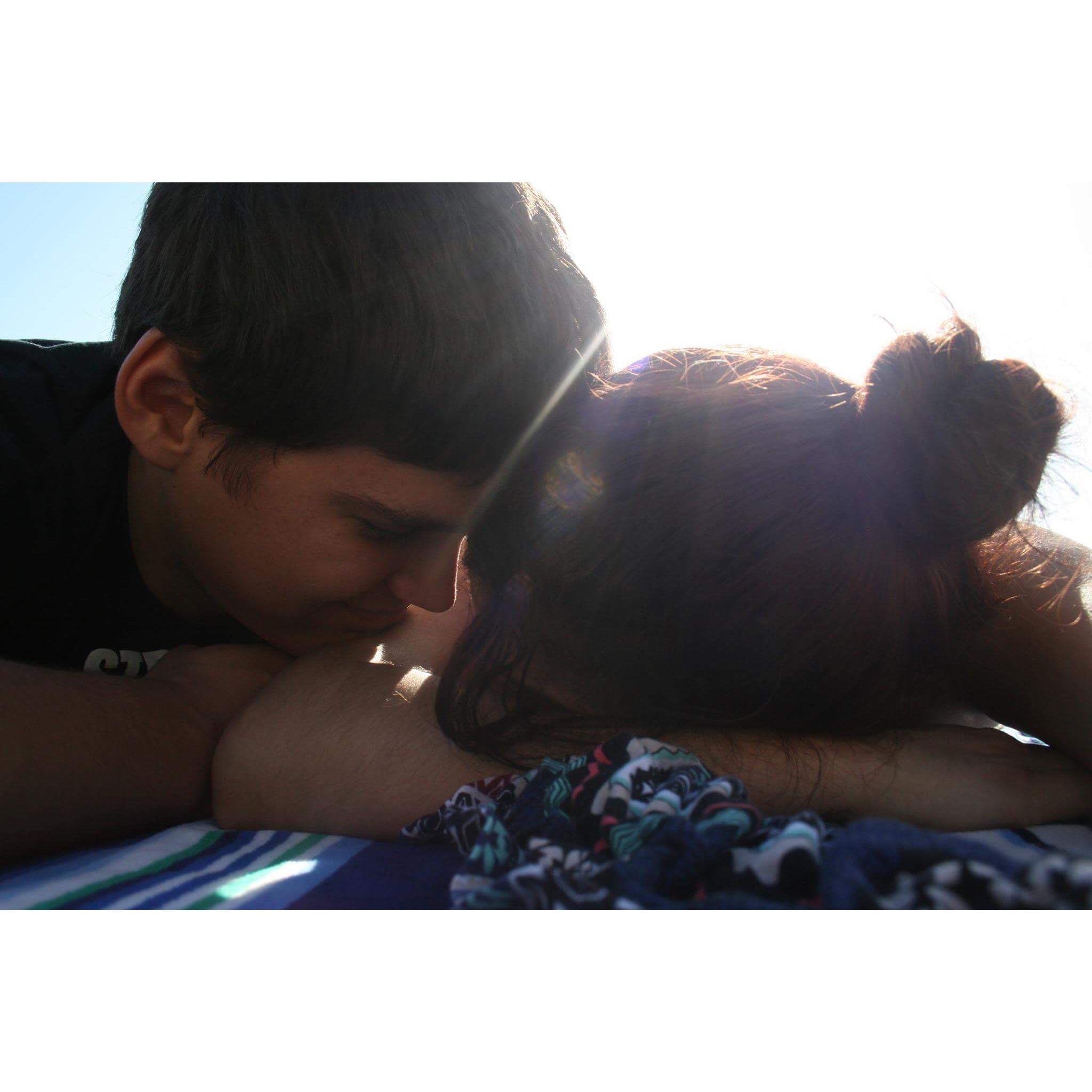 Back when we would go to the beach often.