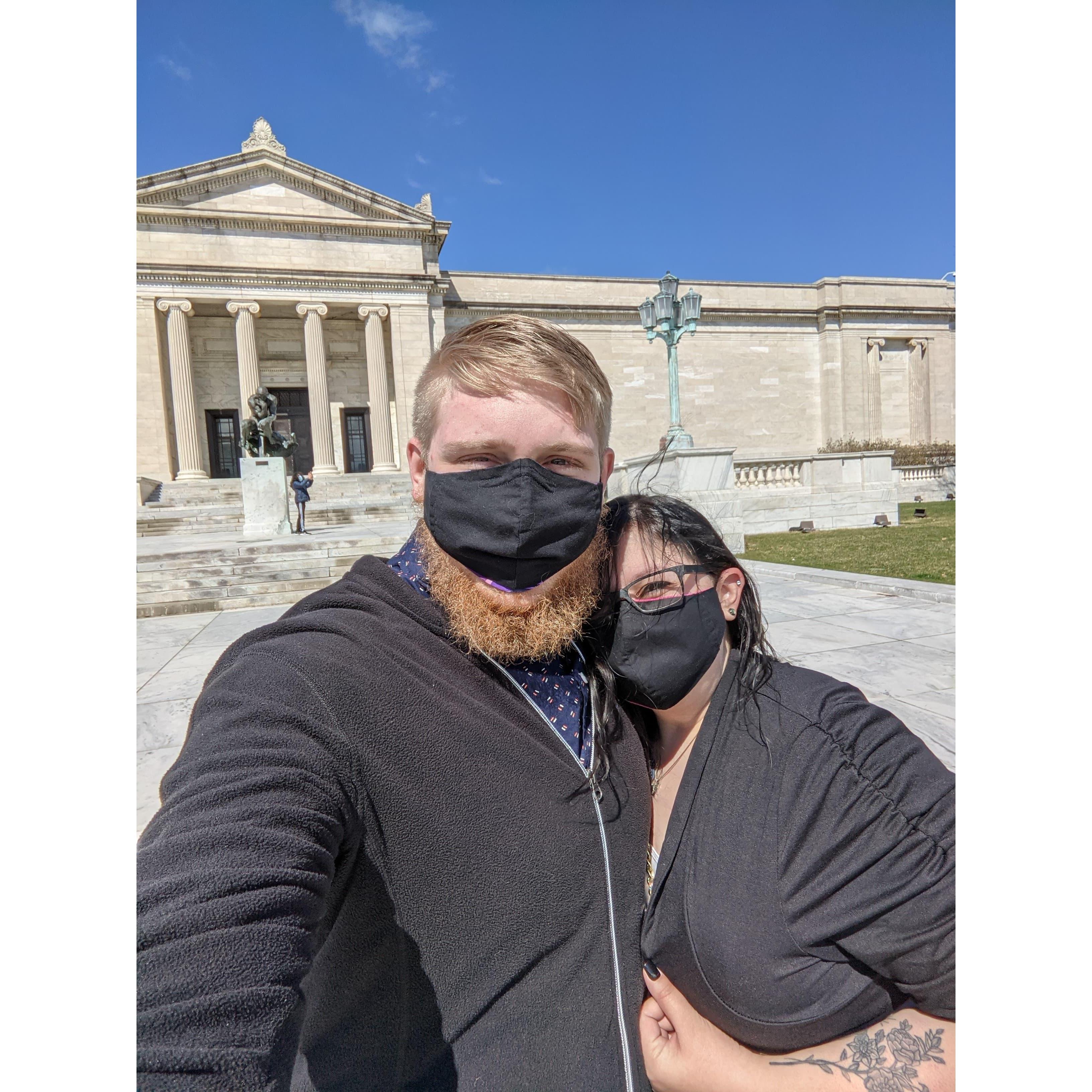 This was one of our dates at the Cleveland Museum of Art